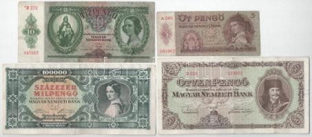 1936. 10P csillagos sorszám + 1939. 5P + 1945. 50P + 1946. 100.000MP + 1975. 20Ft (2x) + 1980. 20Ft ...