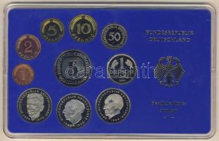 NSZK 1980F 1Pf-5M 10klf db, szettben, benne 3klf 2M T:PP