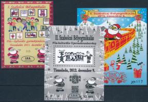 2011-2015 3 klf emlékív, közte feketenyomat