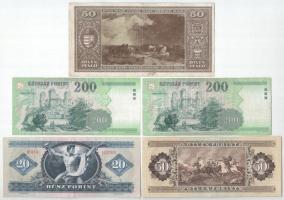 1945. 50P + 1969. 20Ft + 1983. 50Ft + 1998. 200Ft + 2004. 200Ft T:F,VG