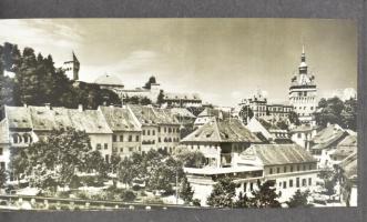 cca 24 db fotó és képeslap Segesvárról, albumba rendezve