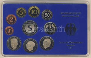 NSZK 1979D 1Pf-5M 10klf db, szettben, benne 3klf 2M T:PP