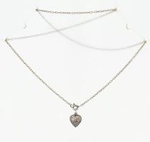 Ezüst(Ag) nyaklánc medállal, jelzett, h: 46 cm, nettó: 3,6 g