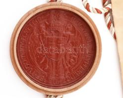 1937 Szeged, Ferenc József Tudományegyetem által kiállított oklevél, függőpecséttel