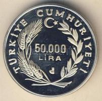 Törökország 1993. 50.000L Ag "Labdarúgó VB" T:PP