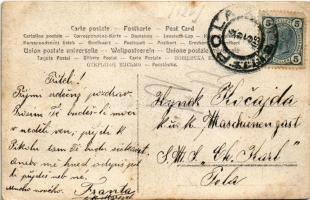 1906 Pola, K.u.K. Kriegsmarine S.M.S. Alpha (ex Greif II) Torpedoschulschiff / SMS ALPHA (Alfa) cs. ...