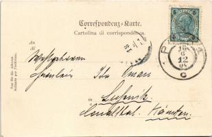 1904 Pola, Fisella, K.u.K. Kriegsmarine S.M.S. Alpha (ex Greif II) Torpedoschulschiff und SMS Spalat...