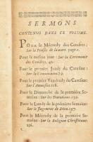 Sermons du Pére Bourdaloue, de la Compagnie de Jésus. Pour le caresme. Tome Premier. Lyon, 1708., An...