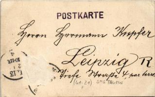 1899 (Vorläufer) Constantinople, Istanbul; Büyükdere, Kavak, K.u.K. Kriegsmarine S.M.S Taurus Statio...