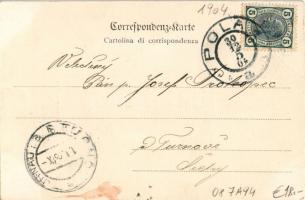 1904 K.u.K. Kriegsmarine S.M.S Taurus Stationsschiff, Matrosen in Ruhe / SMS TAURUS (később Marechia...