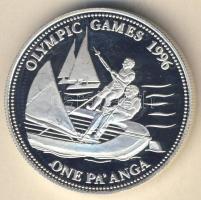 Tonga 1992. 1P Ag "Olimpia-vitorlázás" T:PP