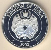 Tonga 1992. 1P Ag "Olimpia-vitorlázás" T:PP