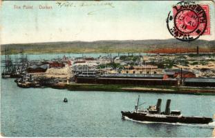 1911 Durban, The Point, steamship. TCV card (EM)