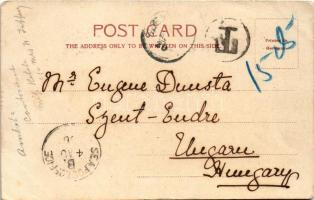 1906 Calcutta, Kolkata; Shipping on the Hooghly, steamships. TCV card (EB)