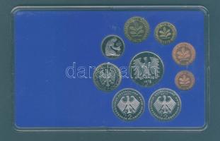 NSZK 1975F 1Pf-5M 9klf db, szettben, benne 2klf 2M T:PP