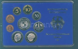 NSZK 1975D 1Pf-5M 9klf db, szettben, benne 2klf 2M T:PP