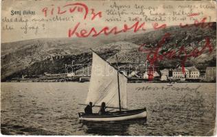 1912 Senj, Zengg; Luka / kikötő / port (EB)