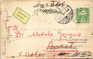 1912 Senj, Zengg; Luka / kikötő / port (EB)