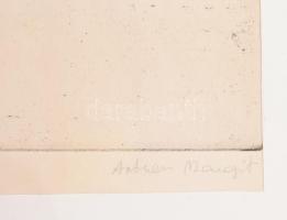 Artner Margit (1954-): Erotikus jelenet (cím nélkül). Rézkarc, papír, jelzett, 20x19 cm. Üvegezett f...