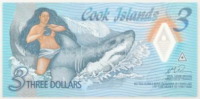 Cook-szigetek 2021. 3D T:UNC Cook Islands 2021. 3 Dollars C:UNC