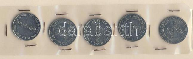 5db kaszinó zseton T:2,3