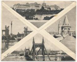 Budapest V. Országház, Parlament + "A Szent Jobb Országjárása 1938 Moson" - boríték (EB)