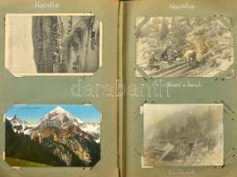 Adámy Oszkár 4. hegyi tüzér ezred katonatisztjének képeslap albuma az 1914-15-16-os évek első világh...