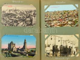 Adámy Oszkár 4. hegyi tüzér ezred katonatisztjének képeslap albuma az 1914-15-16-os évek első világh...