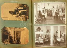 Adámy Oszkár 4. hegyi tüzér ezred katonatisztjének képeslap albuma az 1914-15-16-os évek első világh...