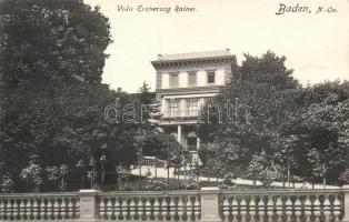 Baden, Villa Erzherzog Rainer