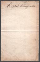 1898 Bécs, hadparancs Czajdik Mihály csendőr részére