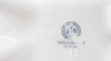 Hollóházi Erika mintás porcelán kulacs, jelzett, hibátlan, m: 20 cm