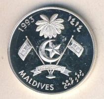 Maldív-szigetek 1993. 100R Ag "Cutty Sark hajó" T:PP