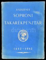 Lestyán Sándor: A százéves Soproni Takarékpénztár. 1842-1942. Sopron, 1942, Soproni Takarékpénztár. Fekete-fehér fotókkal illusztrált. Kiadói papírkötés, kissé viseltes borítóval, kisebb ázásnyomokkal.