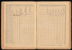 1944-1945 Zsoldkönyv őrvezető tizedes, szakaszvezető részére