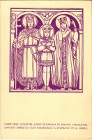 Szent Imre szüleivel Szent Istvánnal és Boldog Gizellával. Készüljetek a Szent Imre Év méltó megünneplésére! 1030-1930 / Saint Emeric and his parents, Saint Stephen and Saint Gisela of Hungary s: Márton L. (EK)