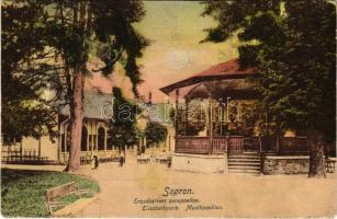 1920 Sopron, Erzsébet kert zene pavilon. Piri Dániel 765.