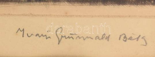 Iványi Grünwald Béla (1867-1940) és Prihoda István (1891-1965): Bacchanália. Színezett rézkarc, papí...