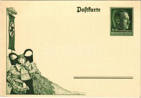 Erntedanktag, Reichserntedankfest / Reich Harvest Thanksgiving Festival, NSDAP German Nazi Party propaganda, swastika; 6+19 Ga. (EK)