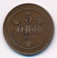 Svédország 1892. 5ö bronz "II. Oszkár" T:VF ph, ü.
Sweden 1892. 5 Öre bronze "Oscar ...