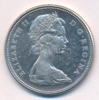 Kanada 1967. 1D Ag "Kanada megalakulásának 100. évfordulója / II. Erzsébet" T:XF karc
Can...