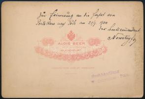 1900 S.M.Tb. XXII torpedoboot a tengeren. a hátoldalán a hadihajó kapitánya Bogumil Nowotny (1892-19...