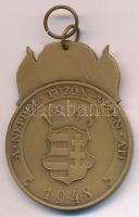 1948. &quot;48-as Díszérem&quot; zománcozott bronz kitüntetés mellszalag nélkül T:AU,XF kis zománchiba Hungary 1948. &quot;Medal of Honour commemorating 1848-1849&quot; enamelled bronze decoration without ribbon C:AU,XF small enamel error NMK 528.