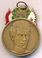 1948. "48-as Díszérem" zománcozott bronz kitüntetés mellszalag nélkül T:AU,XF kis zománchi...