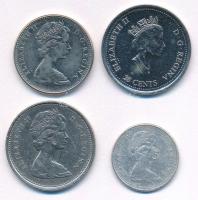 Kanada 1965. 10c Ag + 1967. 5c Ni + 1974. 25c Ni + 2000. 25c Ni "Szabadság" T:XF,VF
Canad...