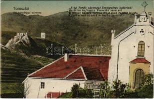 Torockószentgyörgy, Coltesti (Torockó, Rimetea); Szentgyörgyi várrom, templom. Fogyasztási Szövetkezet kiadása / castle ruins, church (EK)