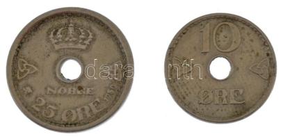 Norvégia 1949. 10ö Cu-Ni + 1950. 25ö Cu-Ni T:XF kis patina
Norway 1949. 10 Öre Cu-Ni + 1950. 25 Öre...