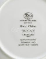Hutschenreuther "Brocade" csontporcelán csésze alátéttel, jelzett, hibátlan, d: 12,5 cm, m...