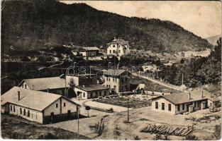 1917 Anina, Stájerlakanina, Steierdorf; II. sz. légakna. Julius Engelmann / Wetterschacht II. / air mine (kopott sarkak / worn corners)