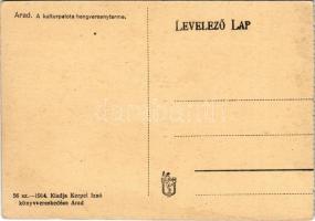 Arad, A kultúrpalota hangversenyterme, belső. Kerpel Izsó kiadása / palace of culture, interior